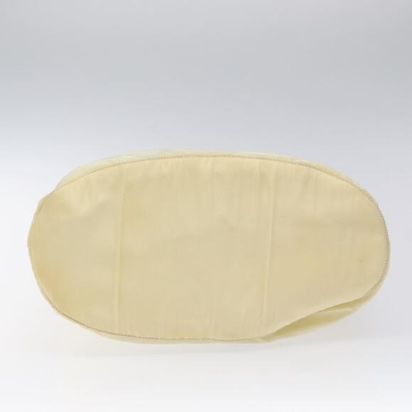 PRADA Hand Bag Nylon Cream Silver - Picture 9 of 12